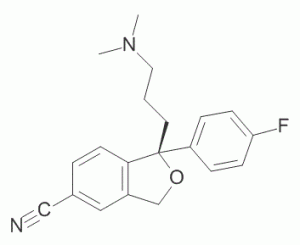 Escitalopram, the (S)-enantiomer of citalopram